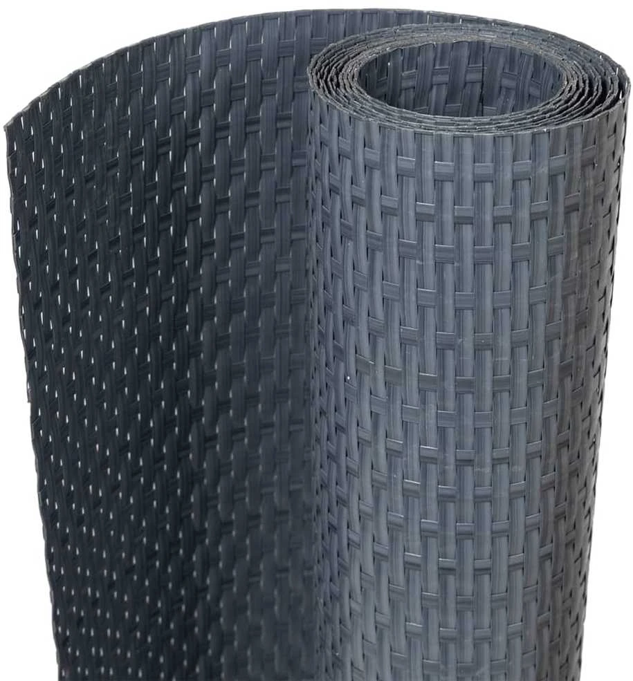 Balkono pertvaros, 5vnt., antracito, 255x19cm, poliratanas