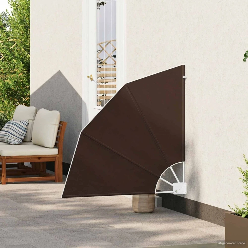 Balkono privatumo ekranas 115 x 115 cm Poliesteris Ruda