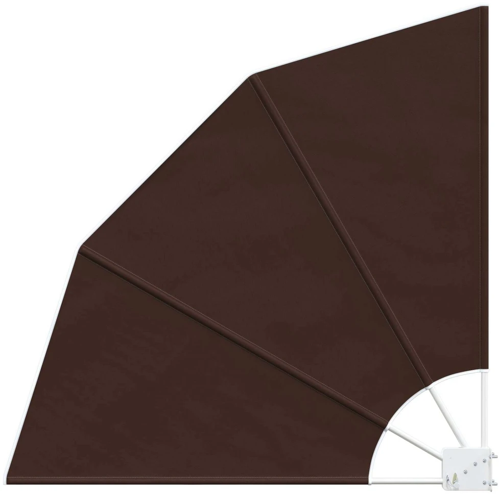 Balkono privatumo ekranas 115 x 115 cm Poliesteris Ruda