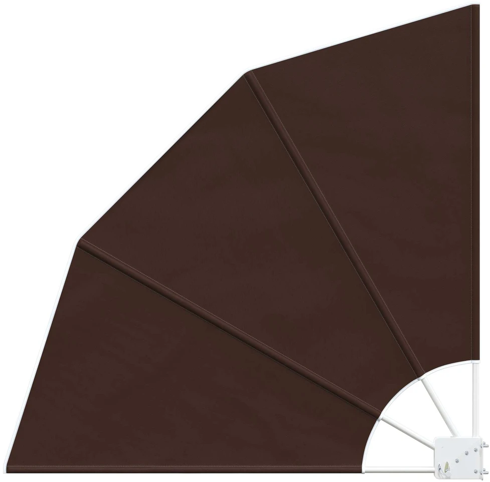 Balkono uždanga 140 x 140 cm Poliesteris Ruda
