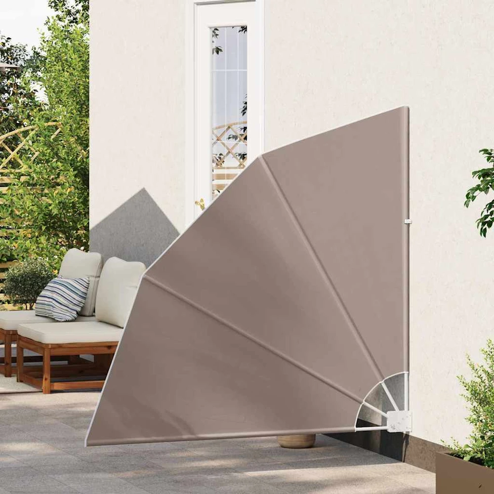 Balkono uždanga 140 x 140 cm Poliesteris Taupe