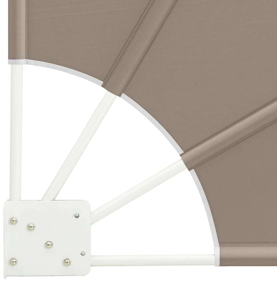 Balkono uždanga 140 x 140 cm Poliesteris Taupe