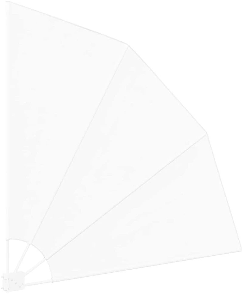 Balkono uždanga 140 x 140 cm Poliesteris Balta