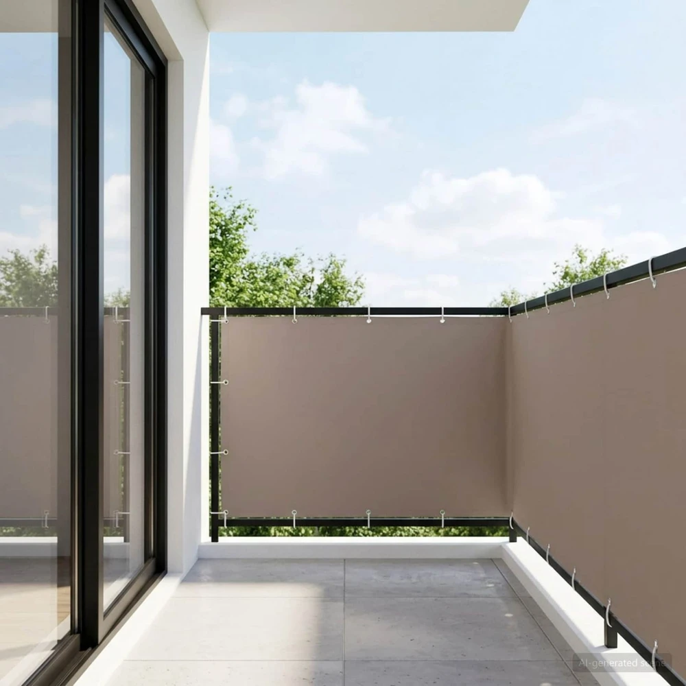 Balkono privatumo ekranas 150 x 300 cm Audinys su PU danga