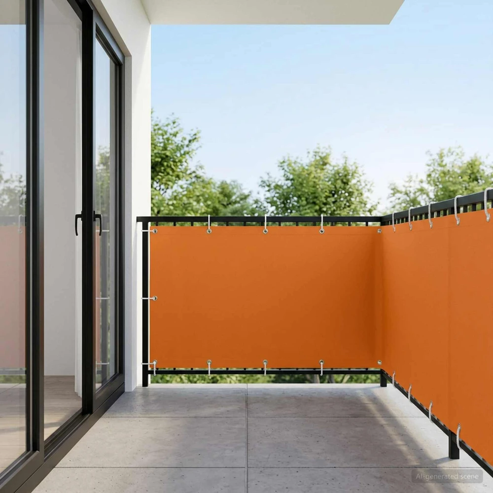 Balkono privatumo ekranas 150 x 400 cm Audinys su PU danga