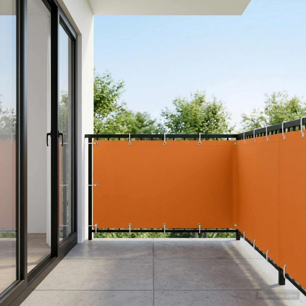 Balkono privatumo ekranas 150 x 400 cm Audinys su PU danga