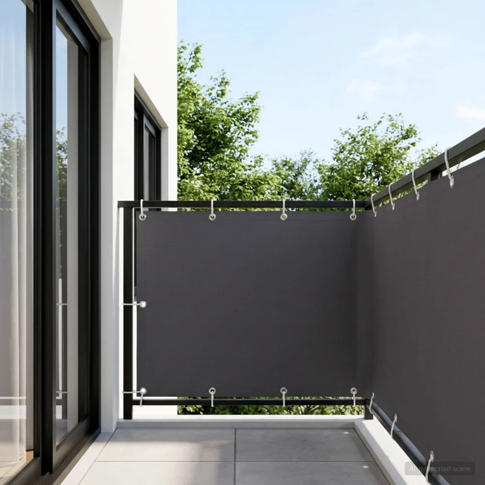 Balkono privatumo ekranas 150 x 500 cm Audinys su PU danga