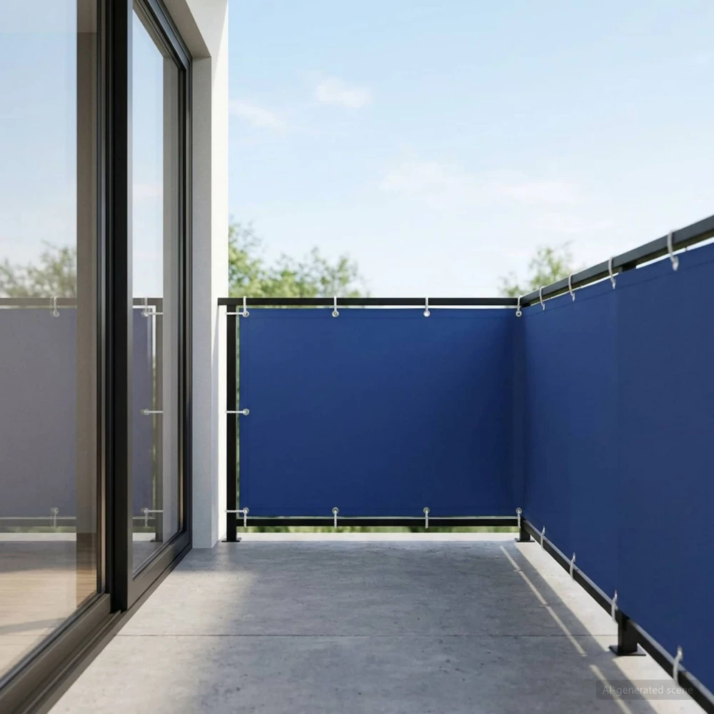 Balkono privatumo ekranas 150 x 700 cm Audinys su PU danga