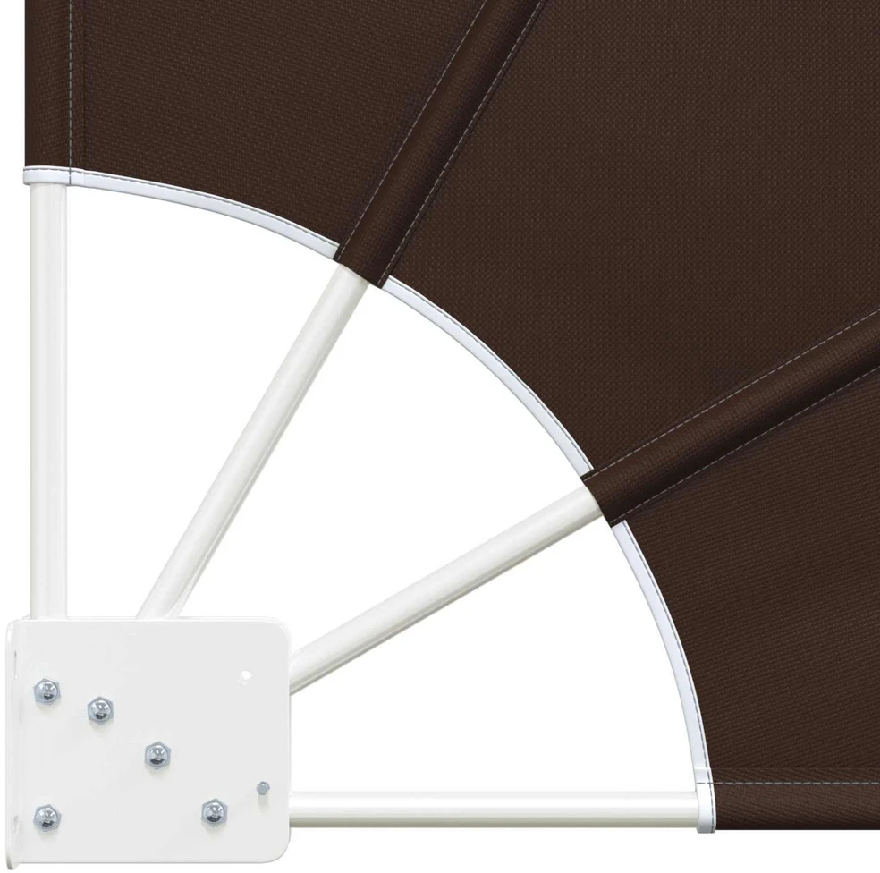 Balkono privatumo ekranas 160 x 160 cm Poliesteris Ruda