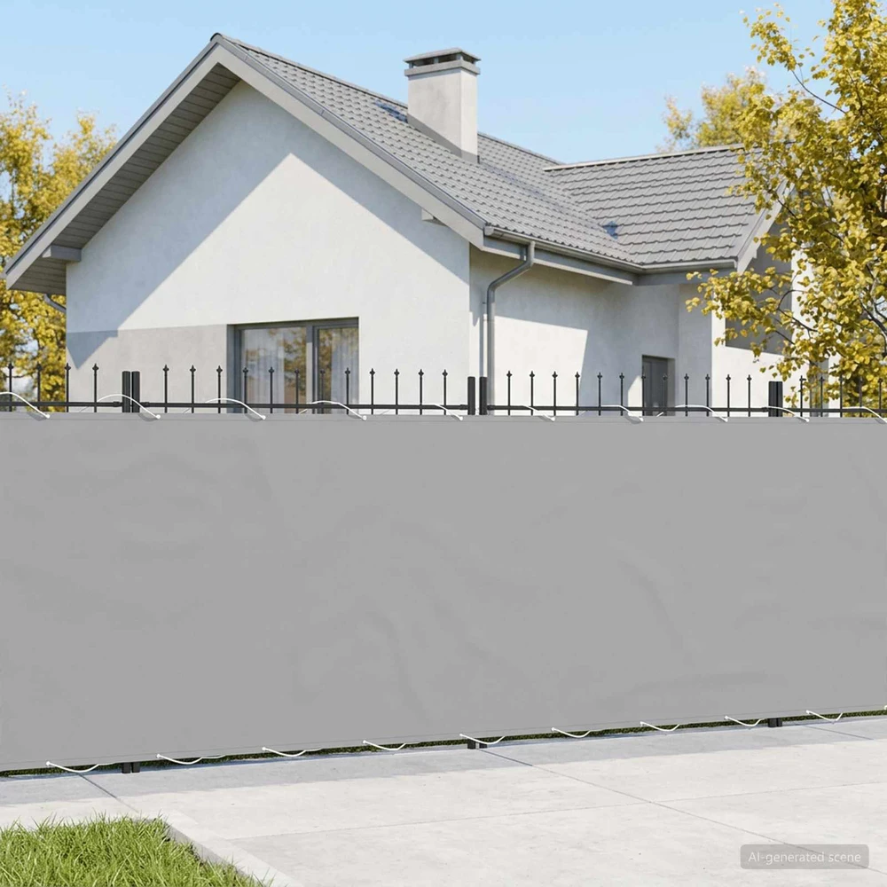 Balkono privatumo ekranas 1,8 x 15 m Audinys su PU danga