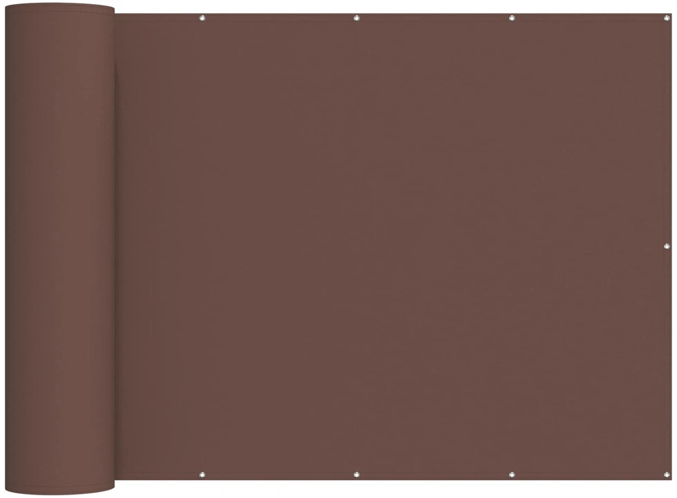 Balkono privatumo ekranas 180 x 200 cm Audinys su PU danga Ruda