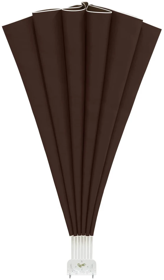 Balkono privatumo ekranas Ø 320 cm Poliesteris Ruda