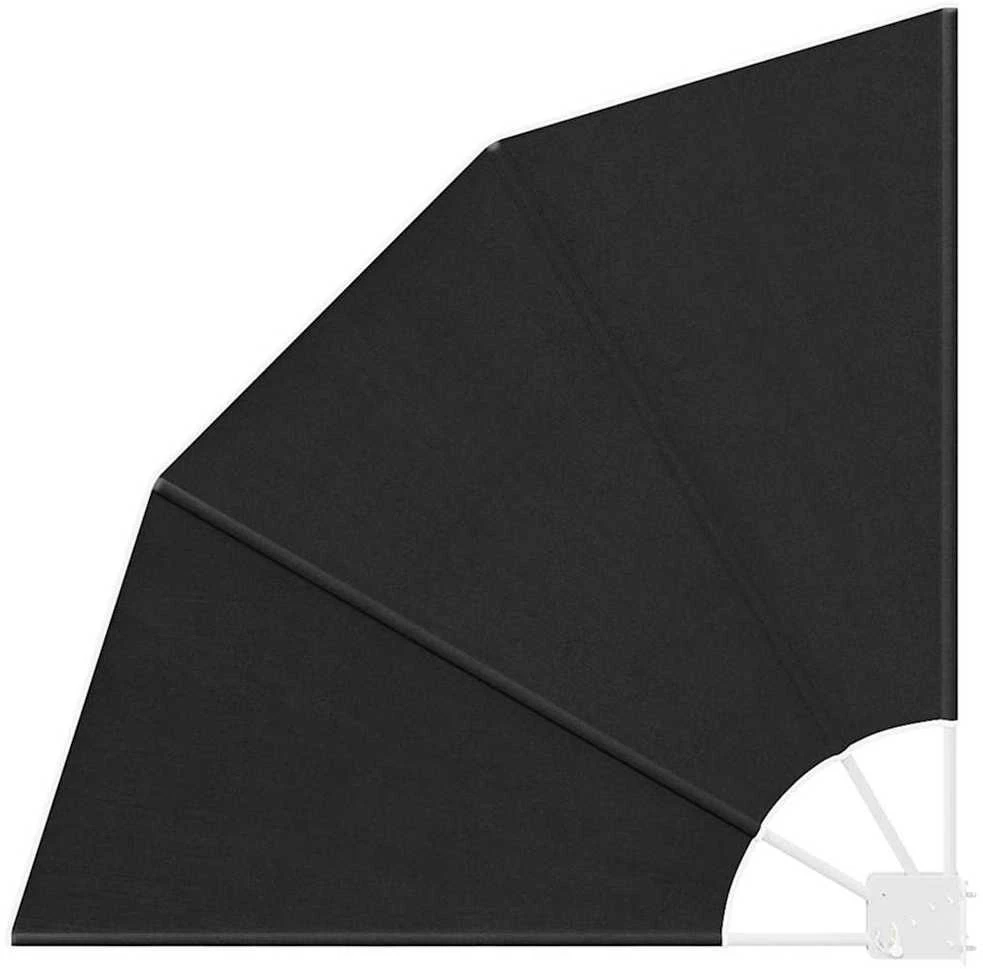 Balkono privatumo ekranas 115 x 115 cm Poliesteris Antracito