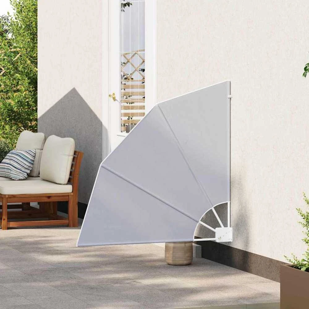 Balkono privatumo ekranas 115 x 115 cm Poliesteris Pilka