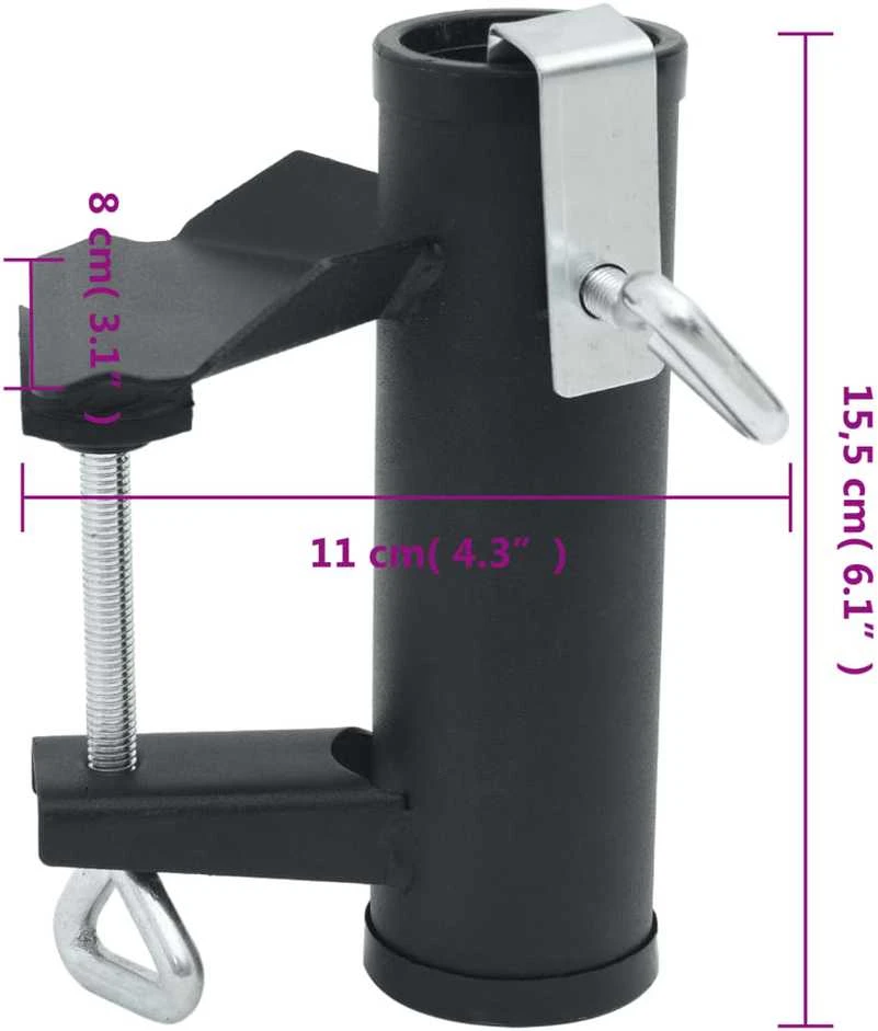 Balkono skėčio spaustukai, 2vnt., 25–38mm, plienas