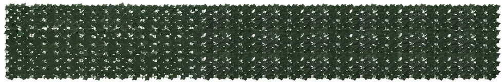 Balkono uždanga su lapais Tamsiai žalia 500 x 75 cm