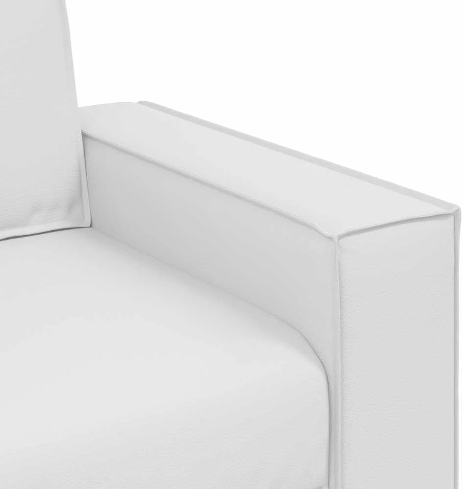Dvivietė sofa Baltas 160 cm Dirbtinė oda