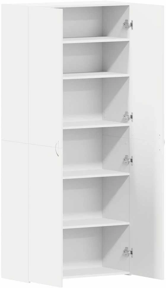 Batu skrynia 80 x 35.5 x 180 cm Apdirbta mediena Balta