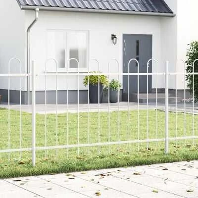 Sodo tvora BOXTEL 3 vnt. 5,1 x 1 m Miltelinis plienas Balta