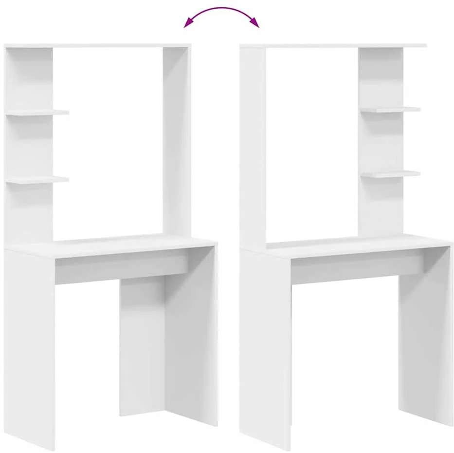 Stalas Balta Apdirbta mediena 78,5 x 37 x 154,5 cm