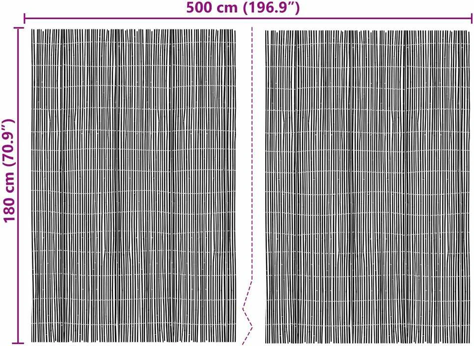 Bambuko tvora 500 x 180 cm Bambukas Natūrali