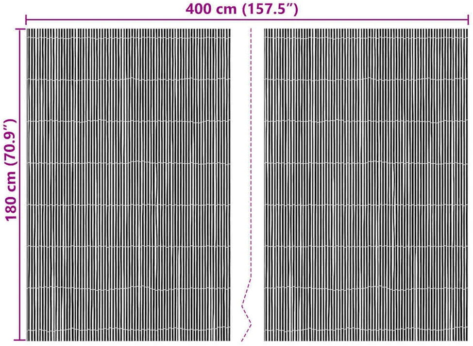 Bambuko tvora Natūrali 400 x 180 cm bambukas