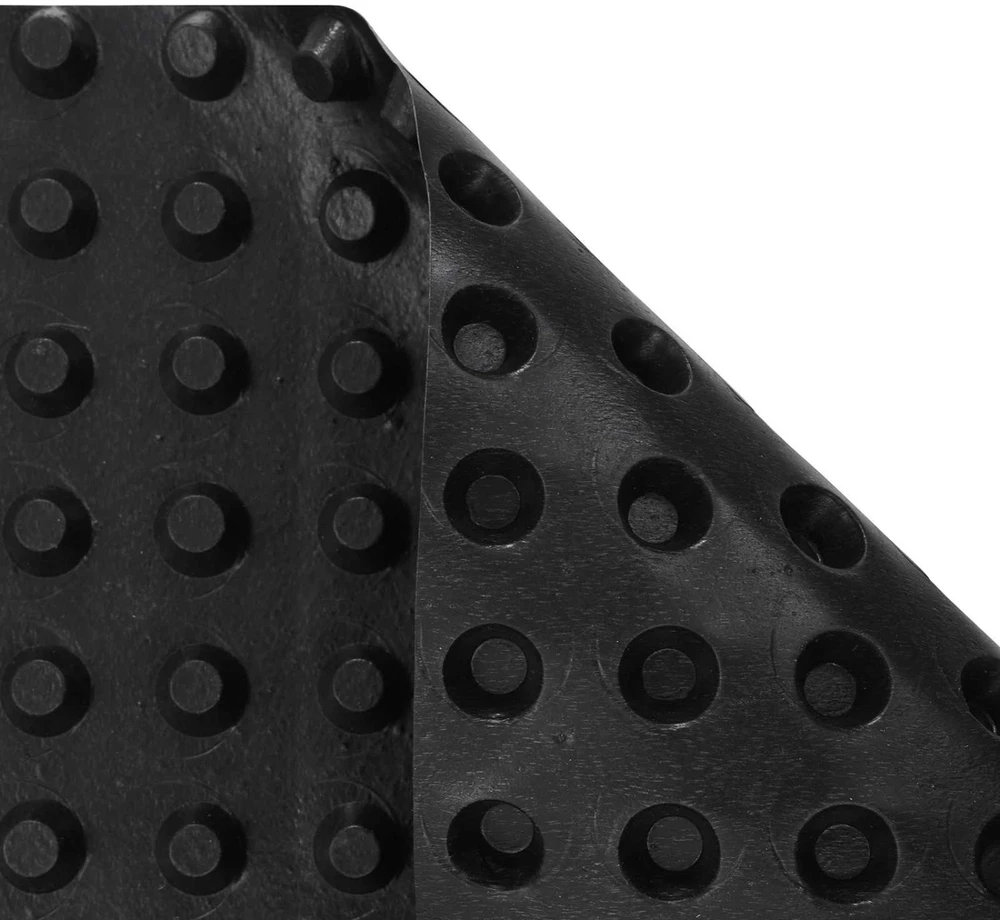 Banguota drenažo plokštė 2 vnt. Juoda 1 x 20 m HDPE