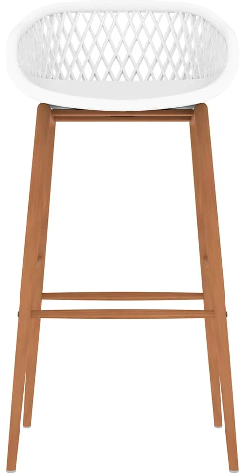 Baro baldų komplektas, 7 dalių, baltos spalvos