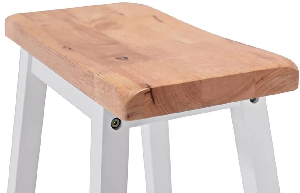 Baro baldų rinkinys, 3 dalių, medienos plokštė (MDF), baltas