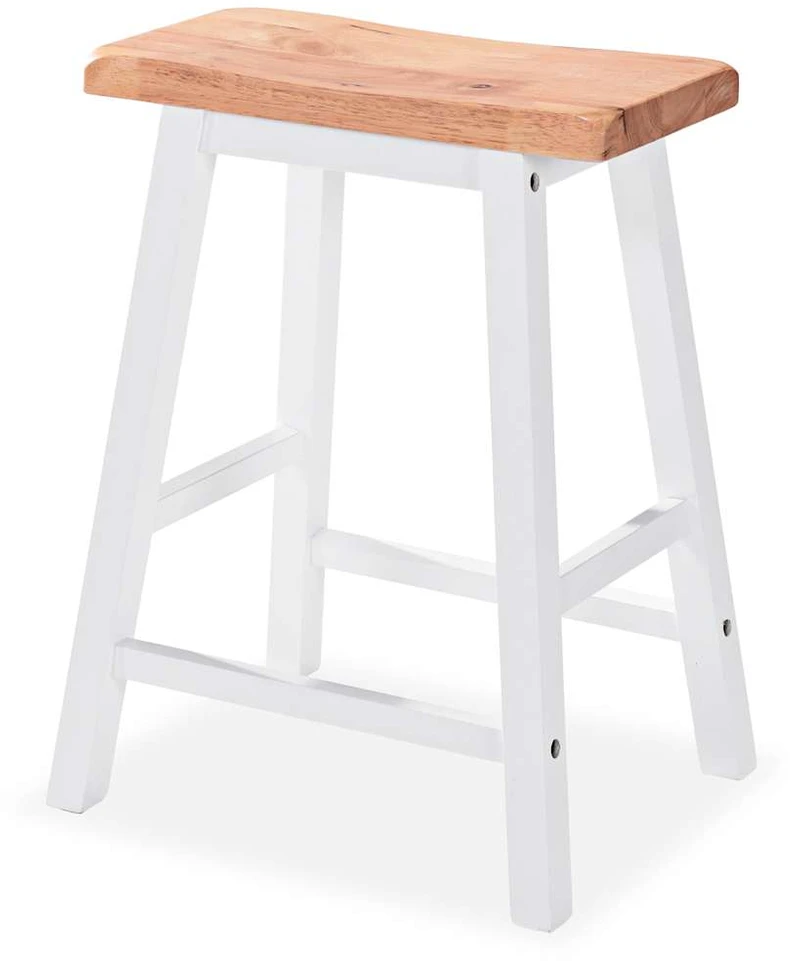 Baro baldų rinkinys, 3 dalių, medienos plokštė (MDF), baltas