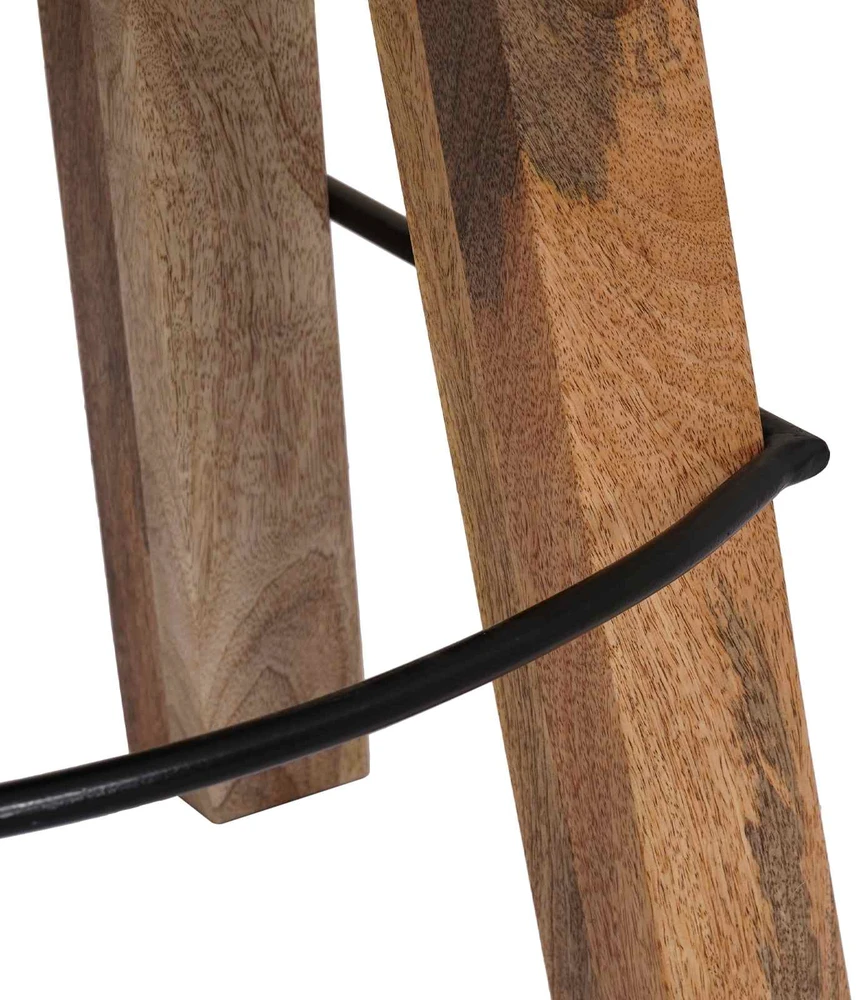 Baro kėdė 2 vnt. Juoda ir Balta 44 x 33 x 74 cm Tikra oda