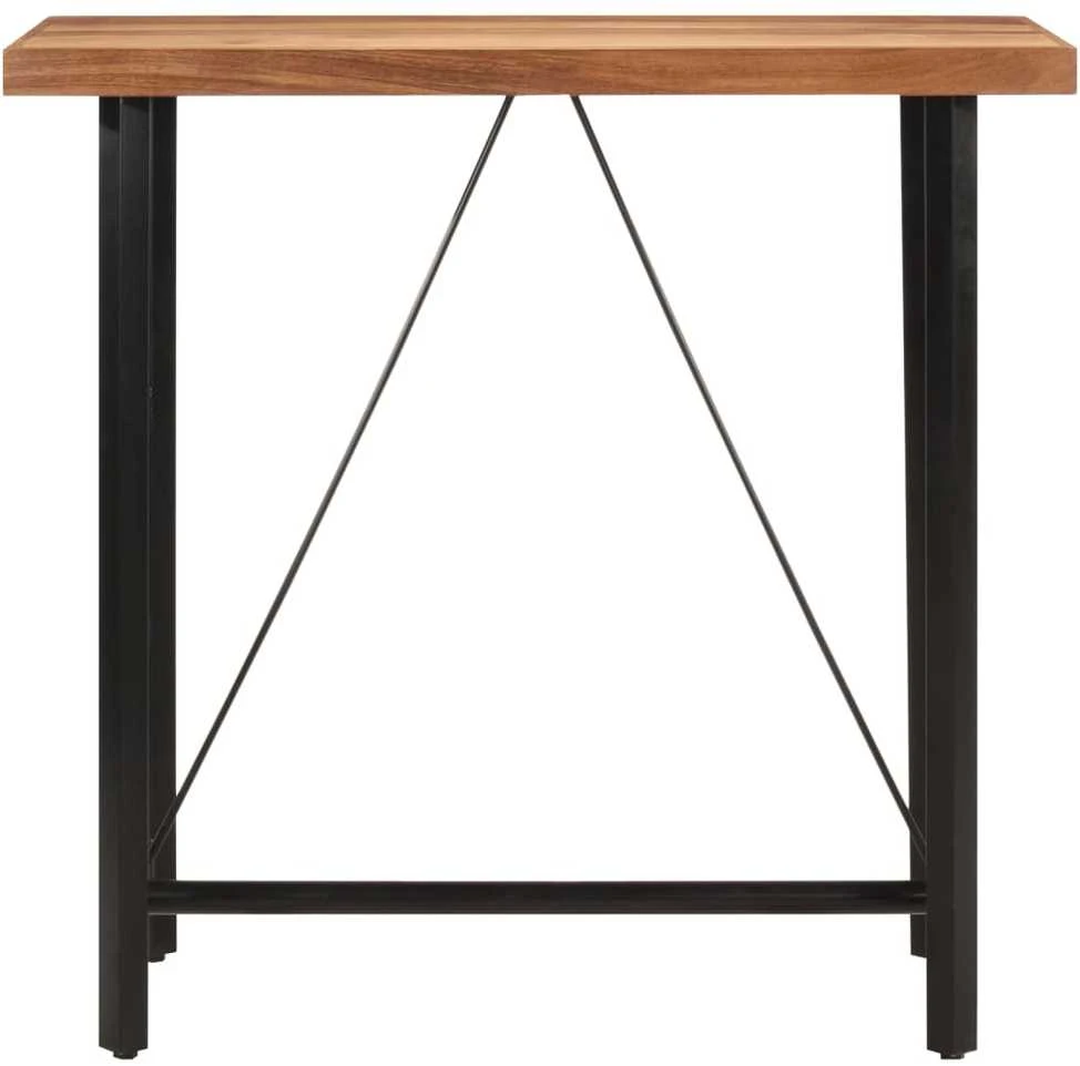 Baro stalas, 110x55x107cm, akacijos medienos masyvas ir geležis