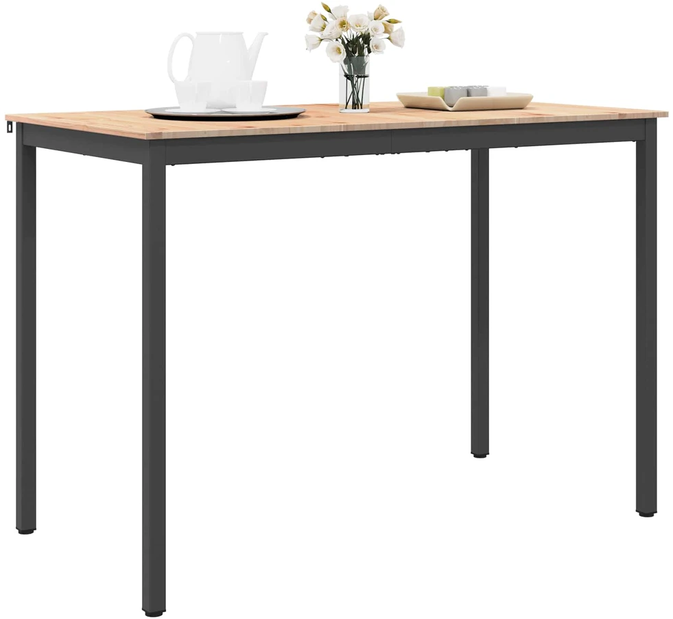 Baro stalas 150 x 80 x 105 cm Kietos pušies mediena Natūrali