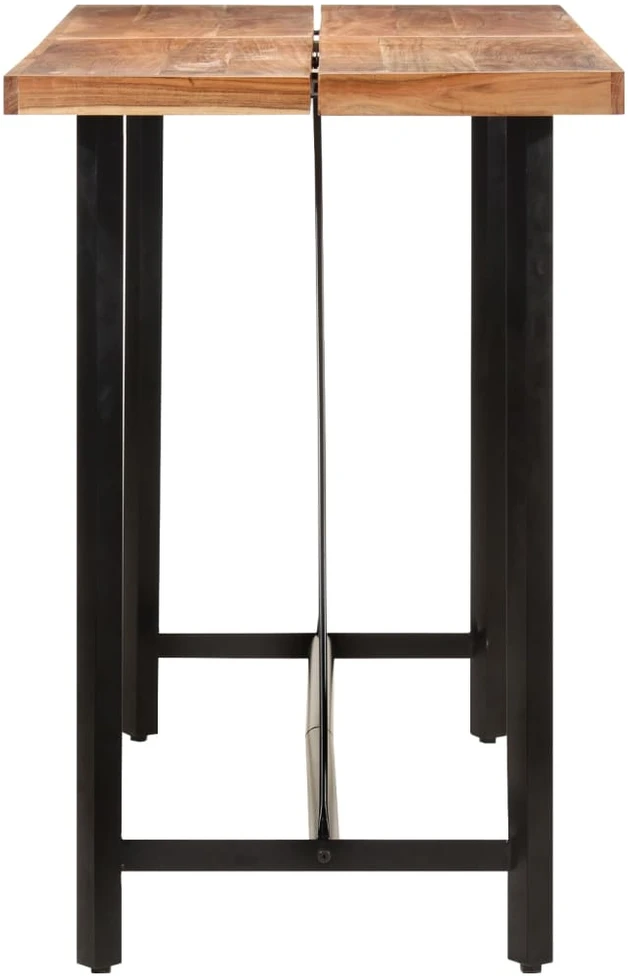 Baro stalas, 150x70x107cm, akacijos medienos masyvas ir geležis