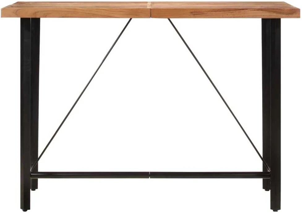 Baro stalas, 150x70x107cm, akacijos medienos masyvas ir geležis