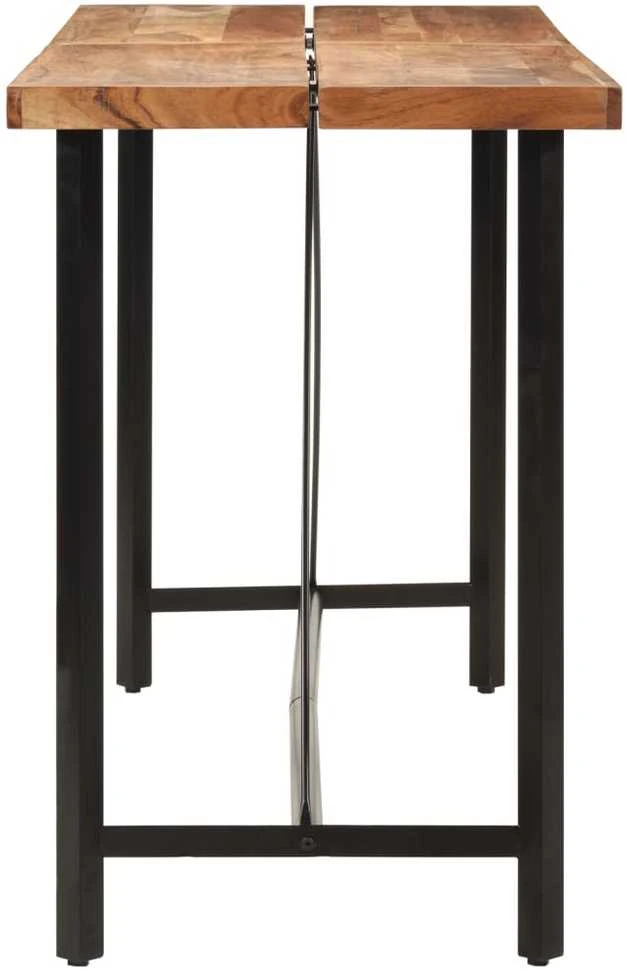 Baro stalas, 180x70x107cm, akacijos medienos masyvas ir geležis