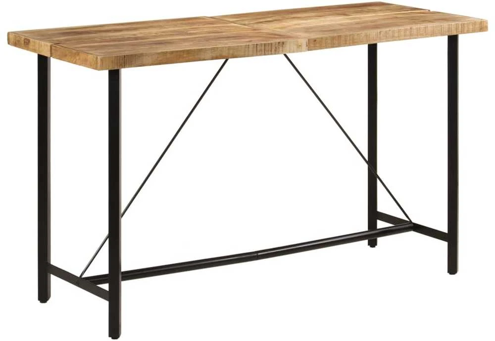 Baro stalas, 180x70x107cm, mango medienos masyvas ir geležis