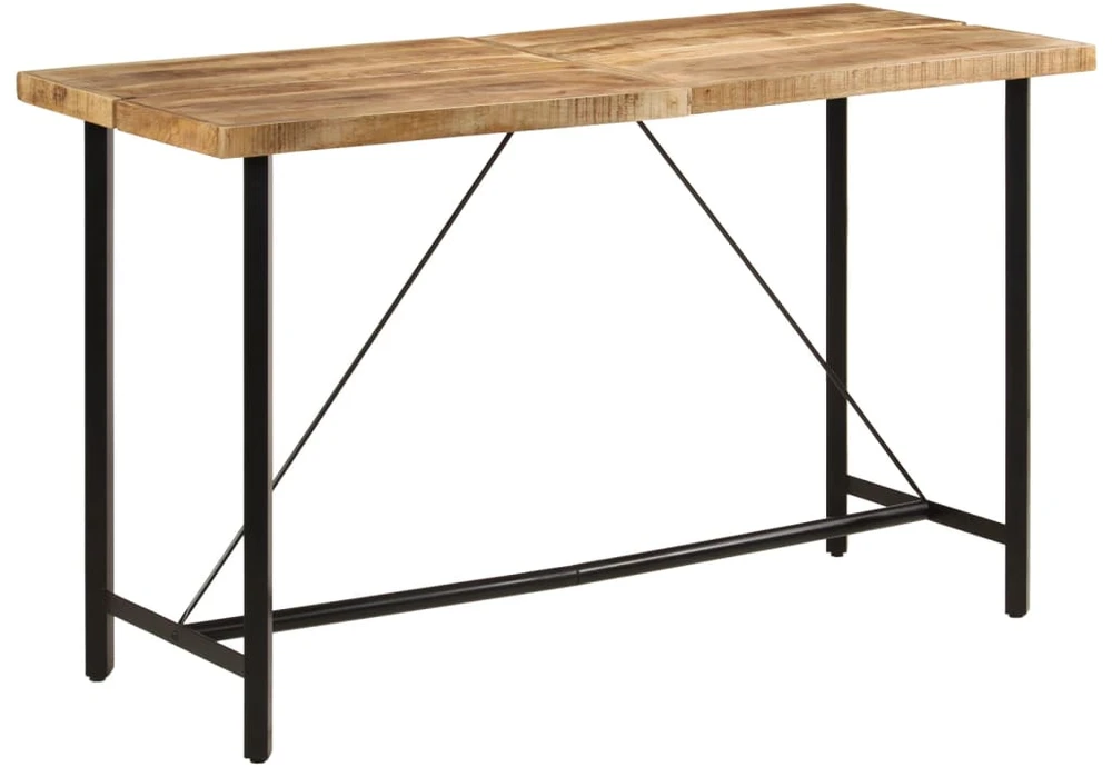 Baro stalas, 180x70x107cm, mango medienos masyvas ir geležis