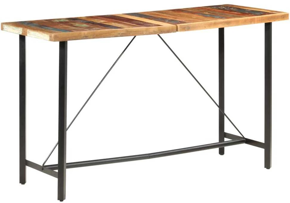 Baro stalas, 180x70x107cm, perdirbtos medienos masyvas