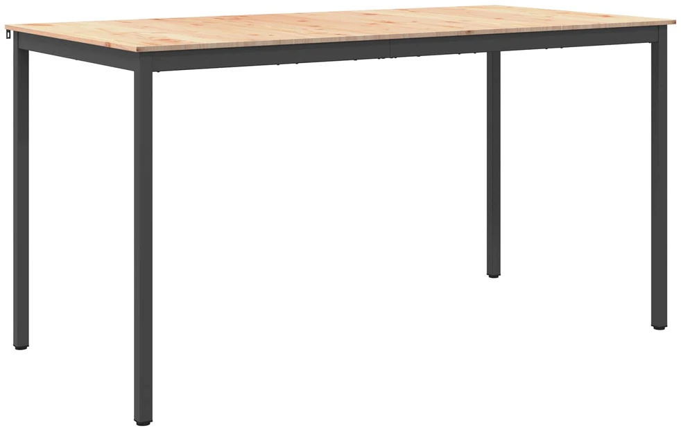 Baro stalas 200 x 100 x 105 cm Kietos pušies mediena Natūrali