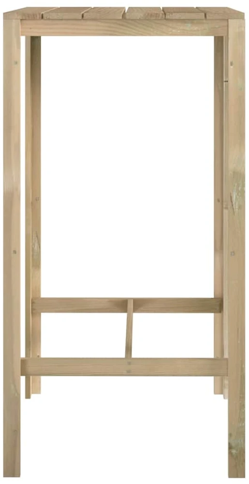 Baro stalas, 60x60x110cm, impregnuota pušies mediena