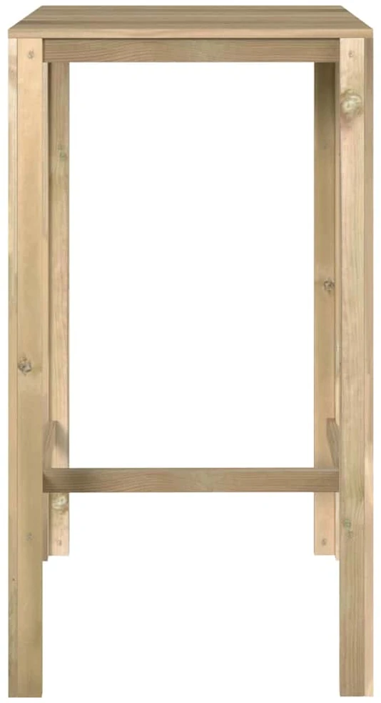 Baro stalas, 60x60x110cm, impregnuota pušies mediena