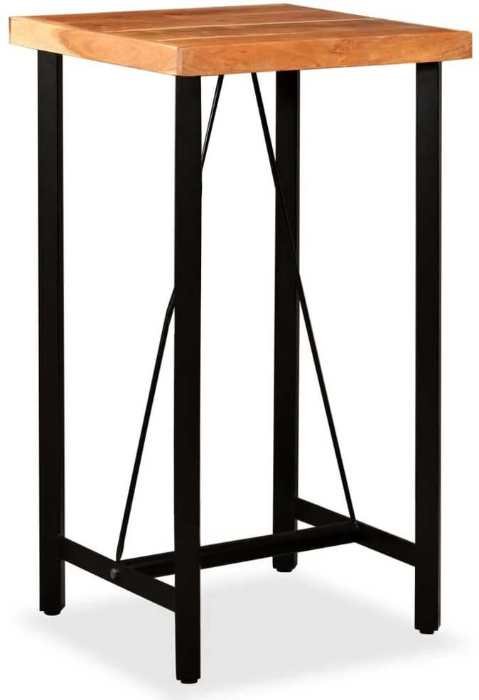 Baro stalas, akacijos mediena, 60x60x107 cm
