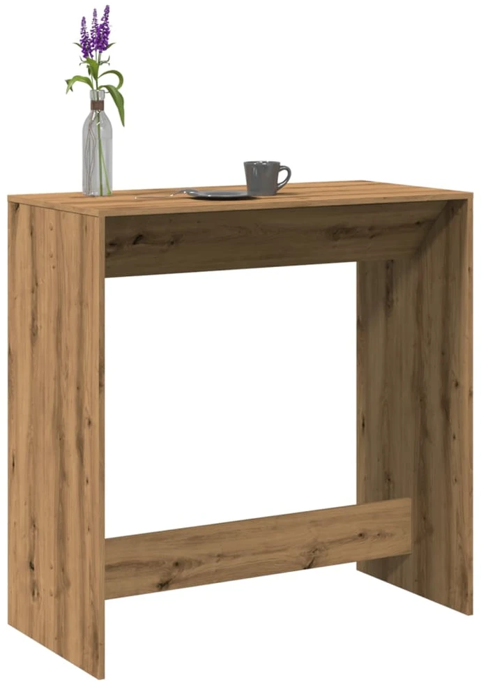 Baro stalas, artisano ąžuolo, 102x50x103,5cm, apdirbta mediena