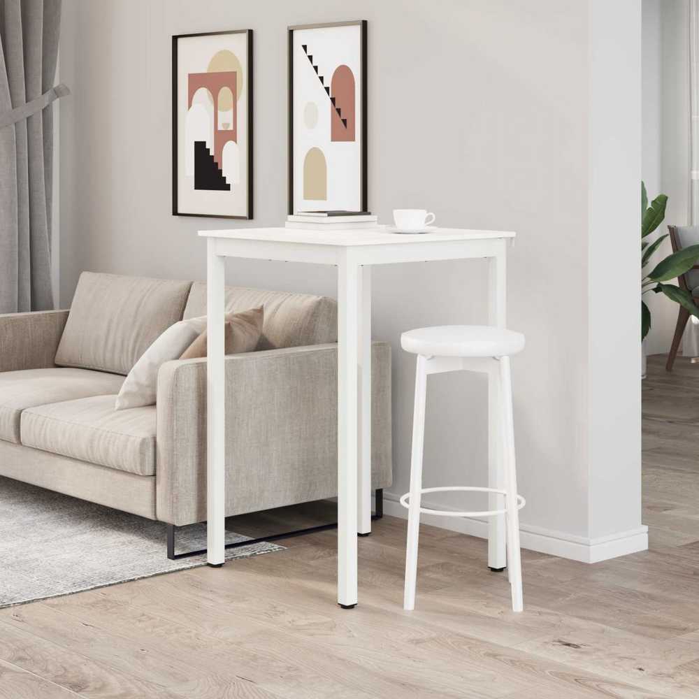 Baro stalas Balta 70 x 70 x 105 cm Kietos pušies mediena