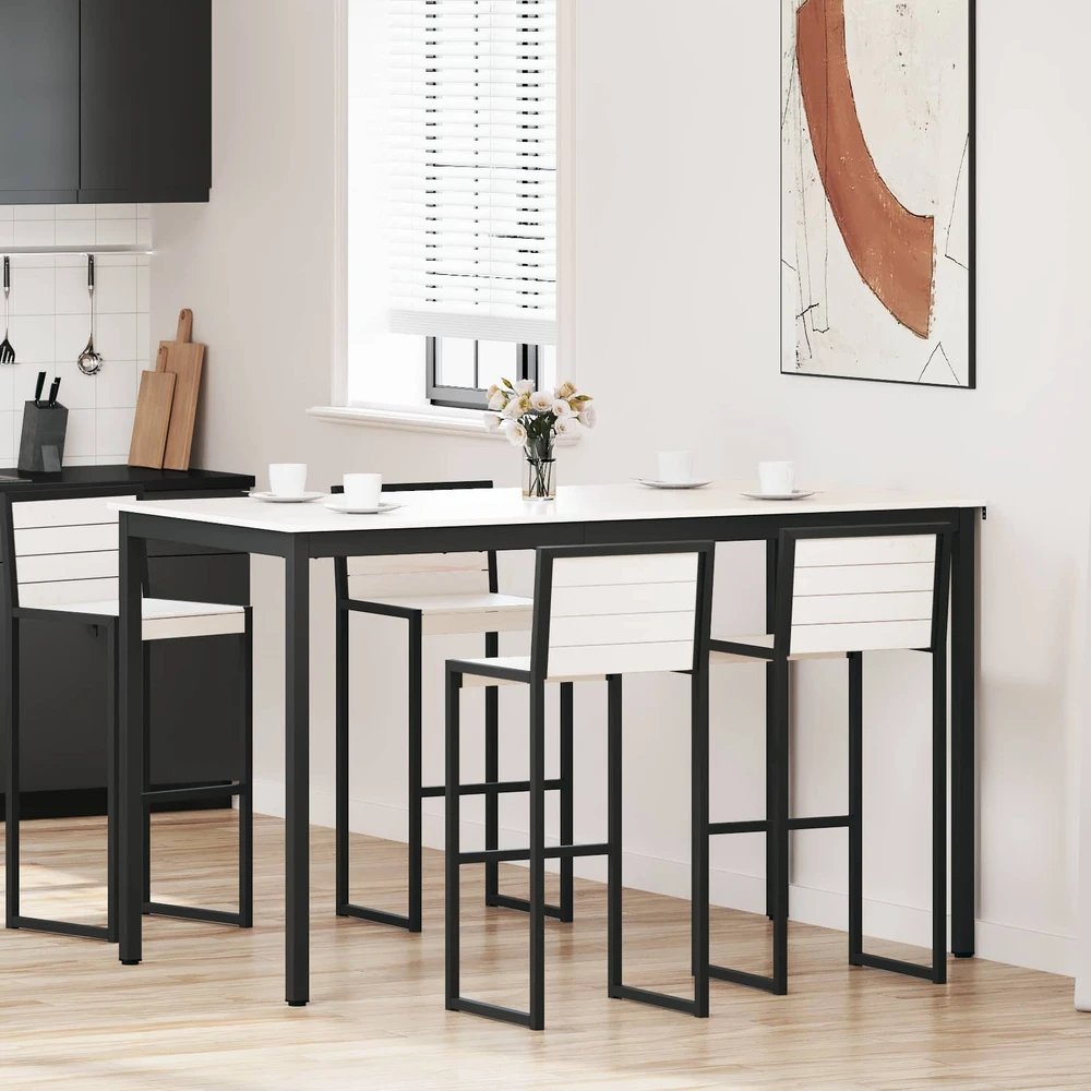 Baro stalas Balta 180 x 90 x 105 cm Kietos pušies mediena