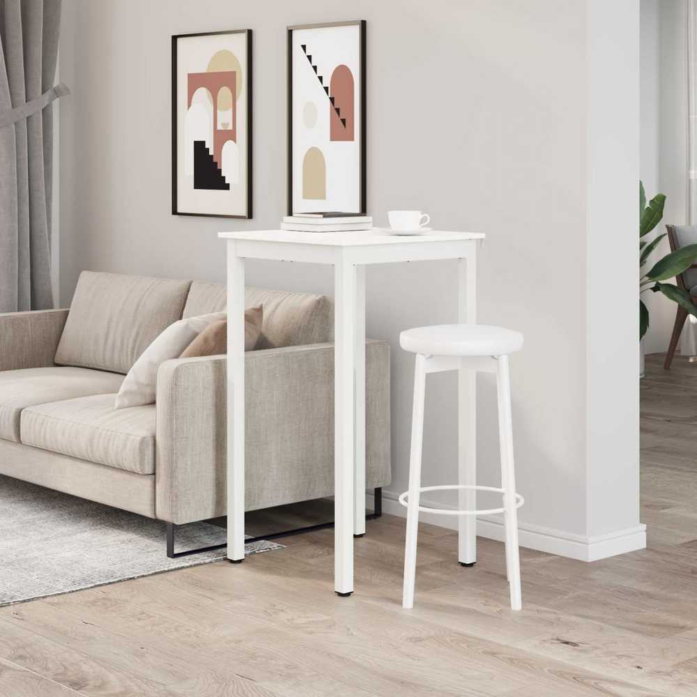 Baro stalas Balta 60 x 60 x 105 cm Kietos pušies mediena