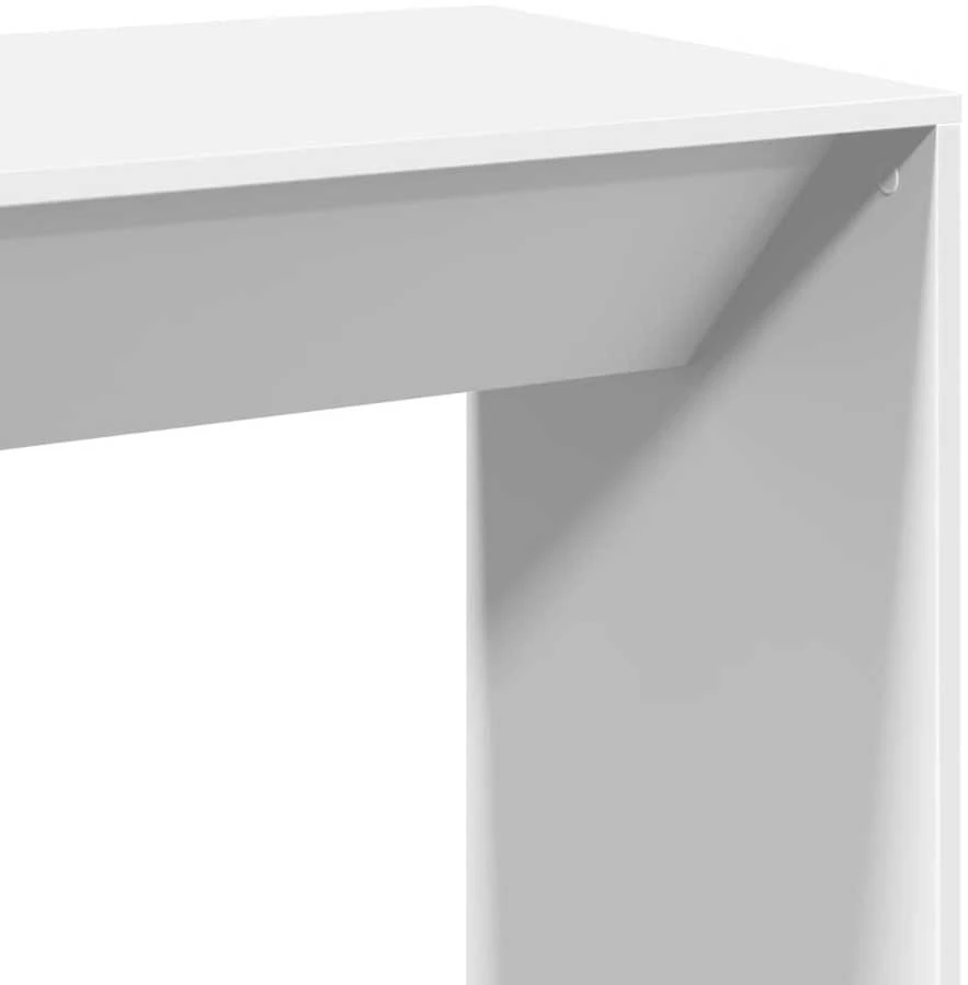 Baro stalas, baltos spalvos, 102x50x103,5cm, apdirbta mediena