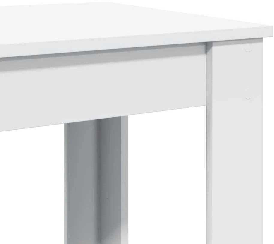 Baro stalas, baltos spalvos, 102x50x103,5cm, apdirbta mediena