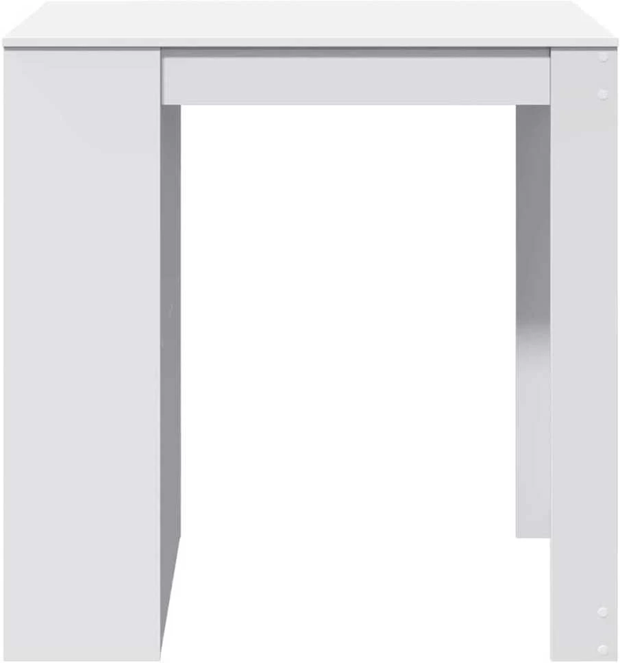 Baro stalas, baltos spalvos, 102x70x103,5cm, apdirbta mediena